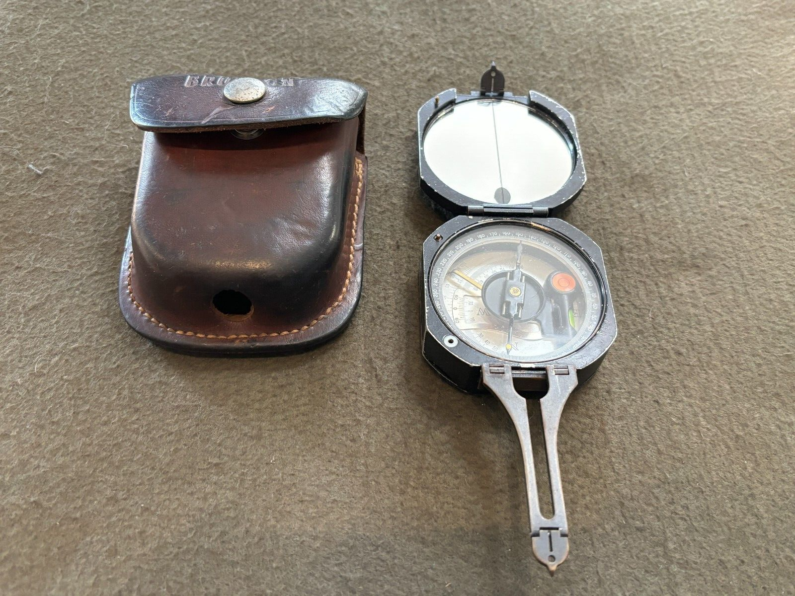 Vintage Sokkisha Tokyo Transit Compass in Leather Case | eBay