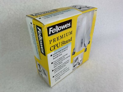 Fellowes Premium Steel Desktop Computer CPU Stand  6''- 9'' with Wheels