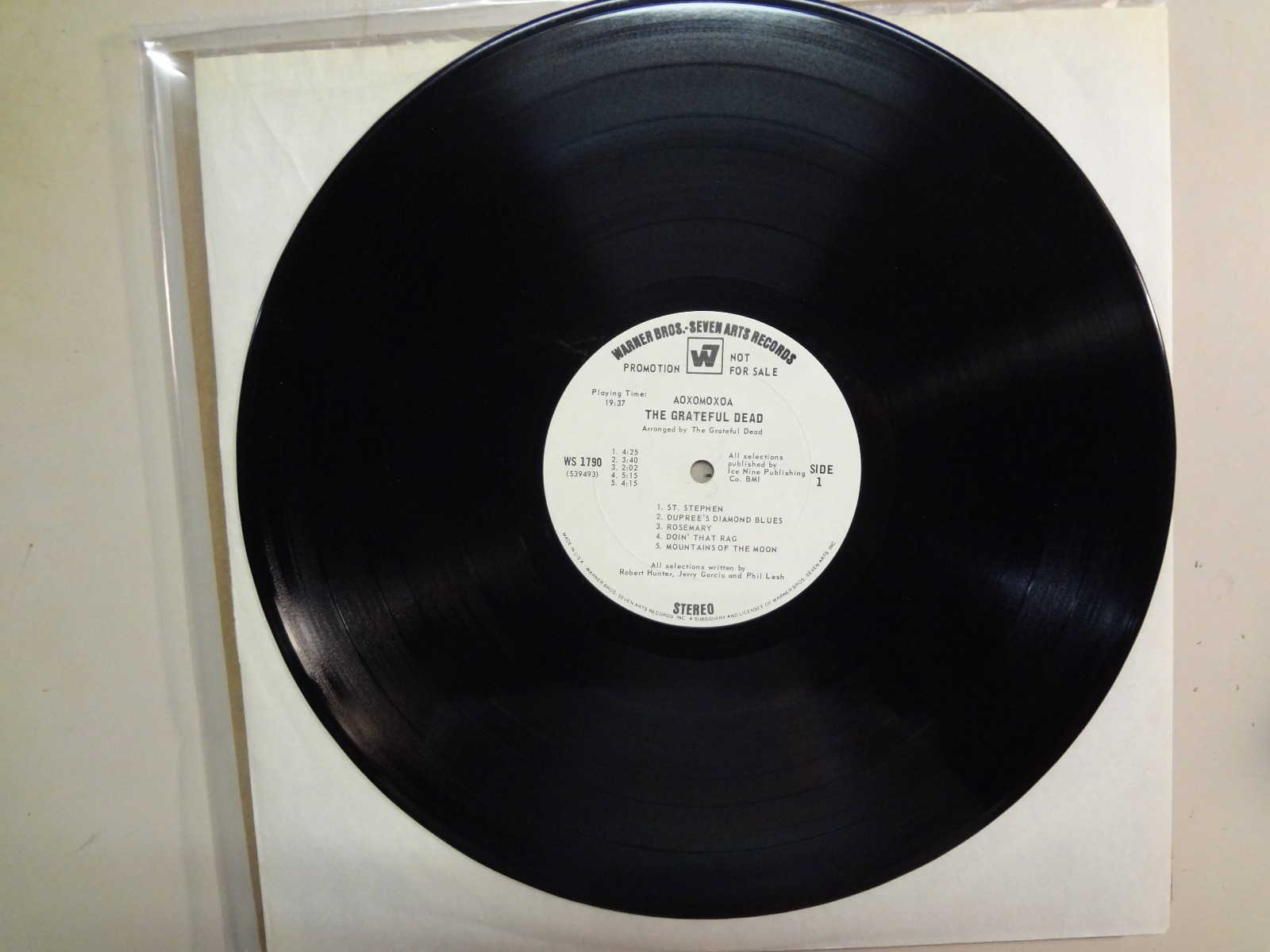 GRATEFUL DEAD: Aoxomoxoa-U.S. LP 69 Warner Bros.-Seven Arts