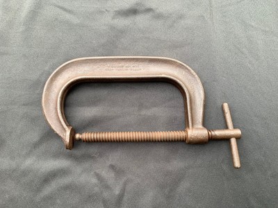 J.H. WILLIAMS 6  DEEP THROAT C-CLAMP,  CC-406  DROP FORGED IN USA VINTAGE