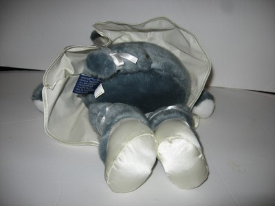 Heritage Collection Ganz Gray Hippo White Ballerina Dress Shoes Plush Toy 13