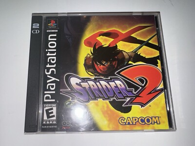 Strider 2 (Sony Playstation 1, 1999 PS1) 2 CDs Manual Case Complete/CIB