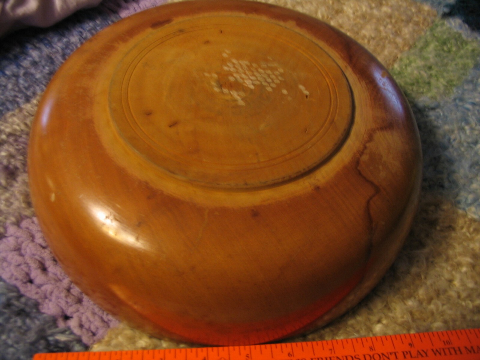 Vintage Wooden Kitchen round  Dough Bowl Farmhouse handmade 1930's? Look