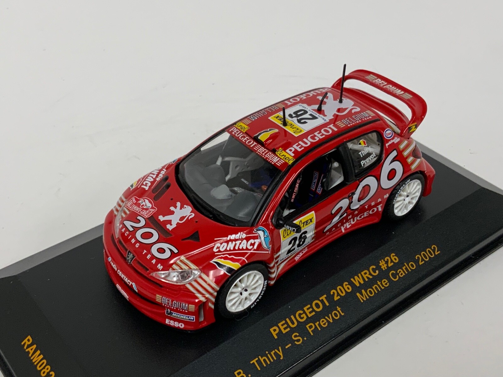 1/43 IXO Peugeot 206 2002 Monte Carlo Car #26 RAM082 | eBay