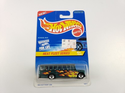 96 Vintage Hot Wheels Heat Fleet Series School Bus Collector