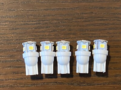 5 New Cool White 8V Wedge Lamp LED Light Bulbs for Pioneer Project/One Receivers