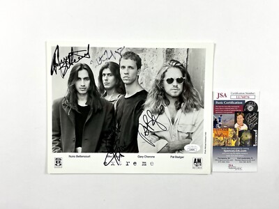 Extreme Band Signed Waiting For The Punchline Promo 8x10 Photo Nuno Bettencourt