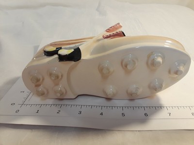 Vintage Enesco Planter Ladies Golf Shoe w/ Crossed Clubs -Golfing Gift