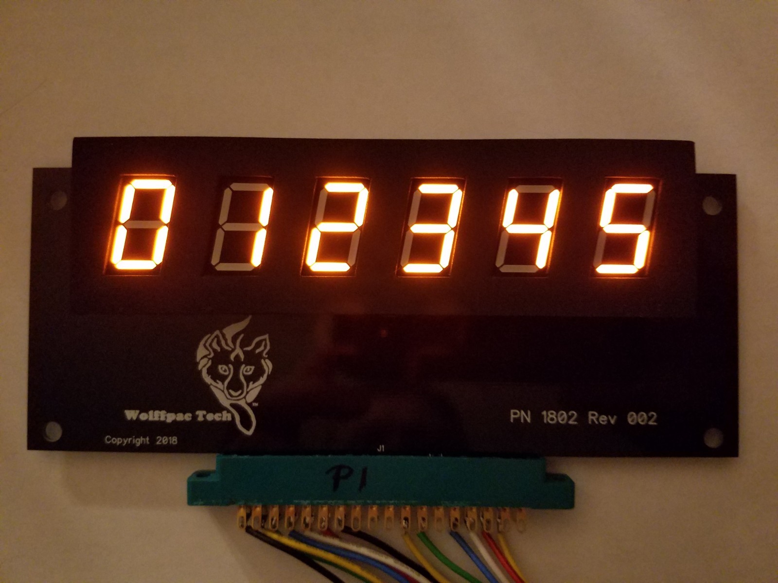 Williams System 3, 4 or 6 DIY Display kit - Wolffpac - Orange digits