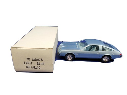1976 CHEVY MONZA PROMO MODEL IN LIGHT BLUE 1.24 NEW IN THE
