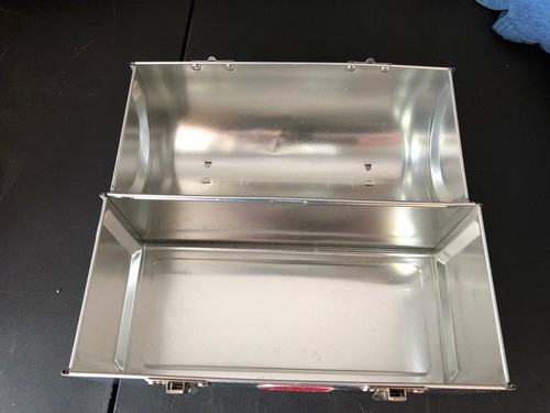 FOOD NETWORK Official Metal Silver Dome Worker Style Lunch Box Pail TV Promo