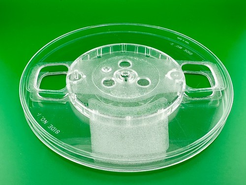 7-inch Take-up Reel 7" x 1/4" ~ 4" Hub ~ Empty Clear Plastic ~ No Tape ~ NOS