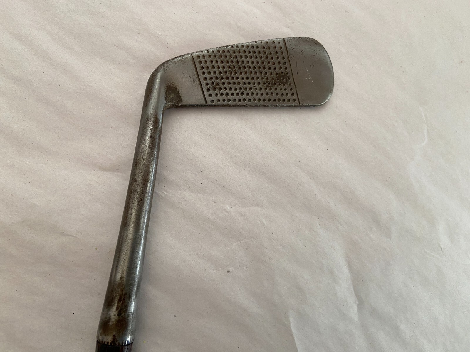 Antique Vintage Early George Nicoll D Mackay Hickory Wood Shaft Golf Club Putter