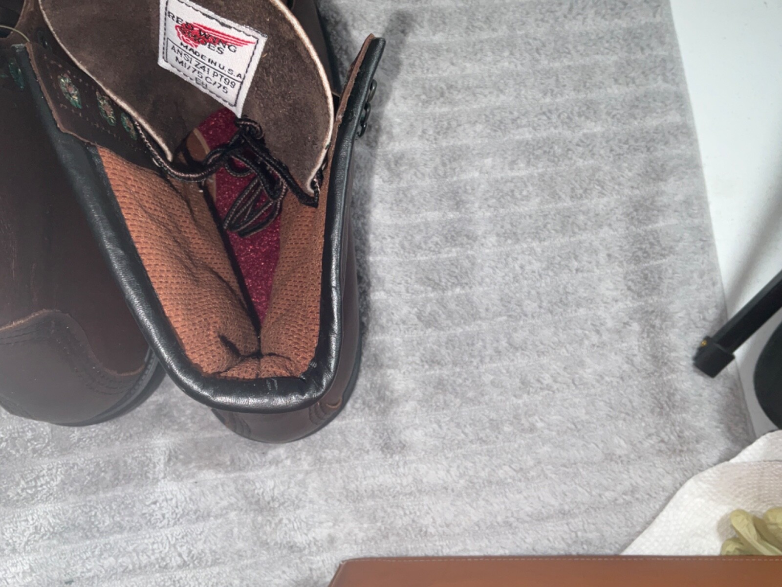 RED WING SHOES 8” RED WING SUPERSOLE 4412 LEATHER STEEL TOE BOOTS MULTIPLE SIZES