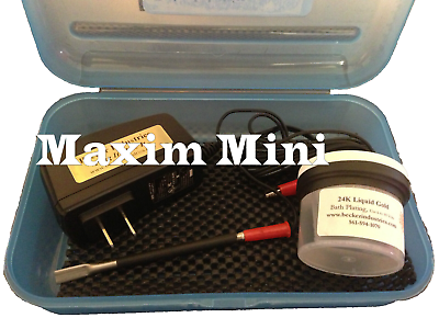 Mini Plater 24kt Gold Plating Machine kit with 24K Gold Video