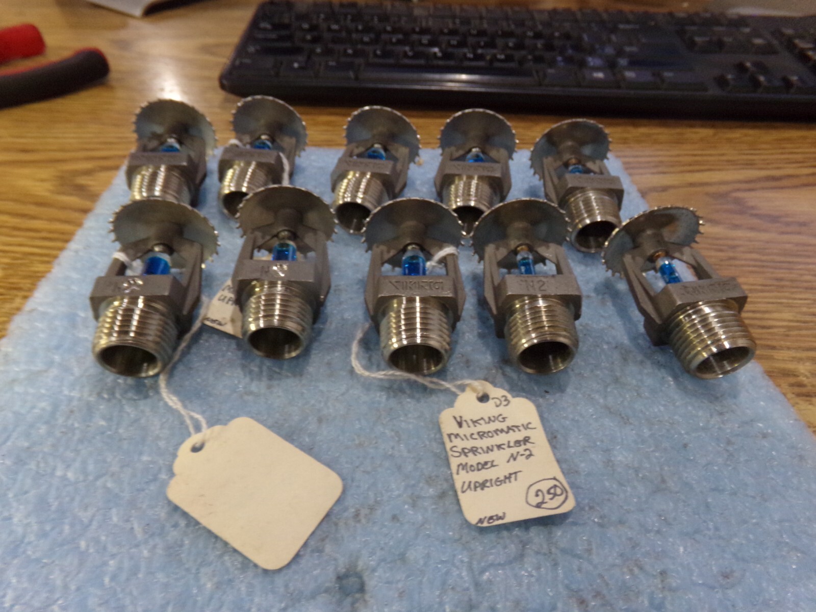 Lot of Viking Micromatic N-2 Sprinkler Valves.  Qty. 10.  Unused Old Stock