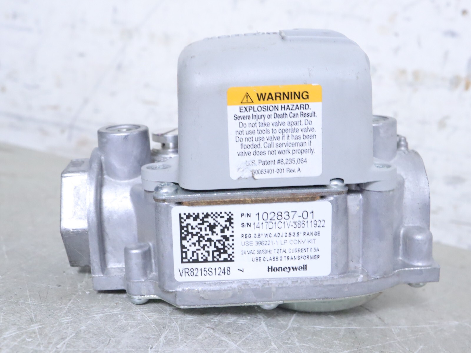 Honeywell VR8215S1248 Gas Valve Goodman 102837-01 | eBay Honeywell VR8215S1248 Gas Valve Goodman 102837-01 | eBay