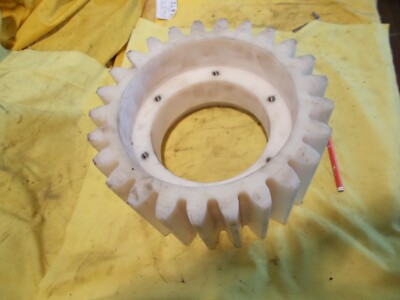 BIG PLASTIC GEAR machine shop industrial age wall clock art STEAMPUNK