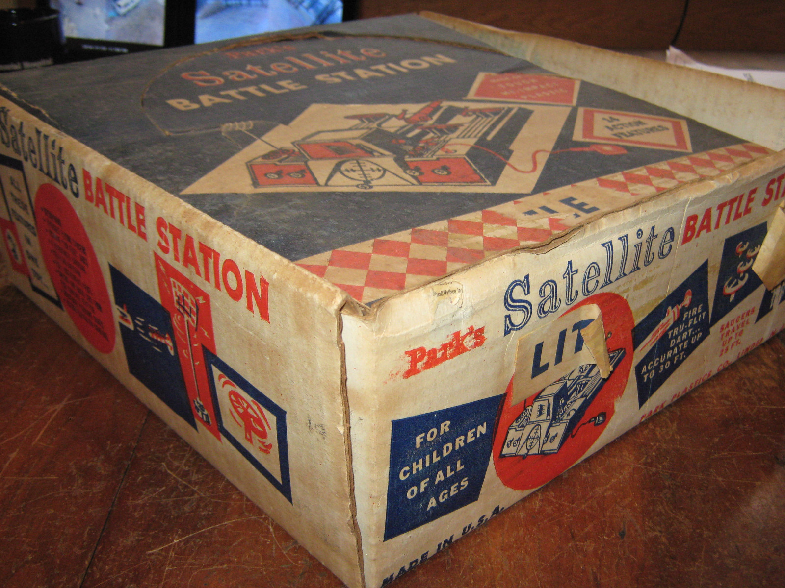 Satellite Battle Station 1958 firing range Liitle Sputnik Parks Plastic USA toy