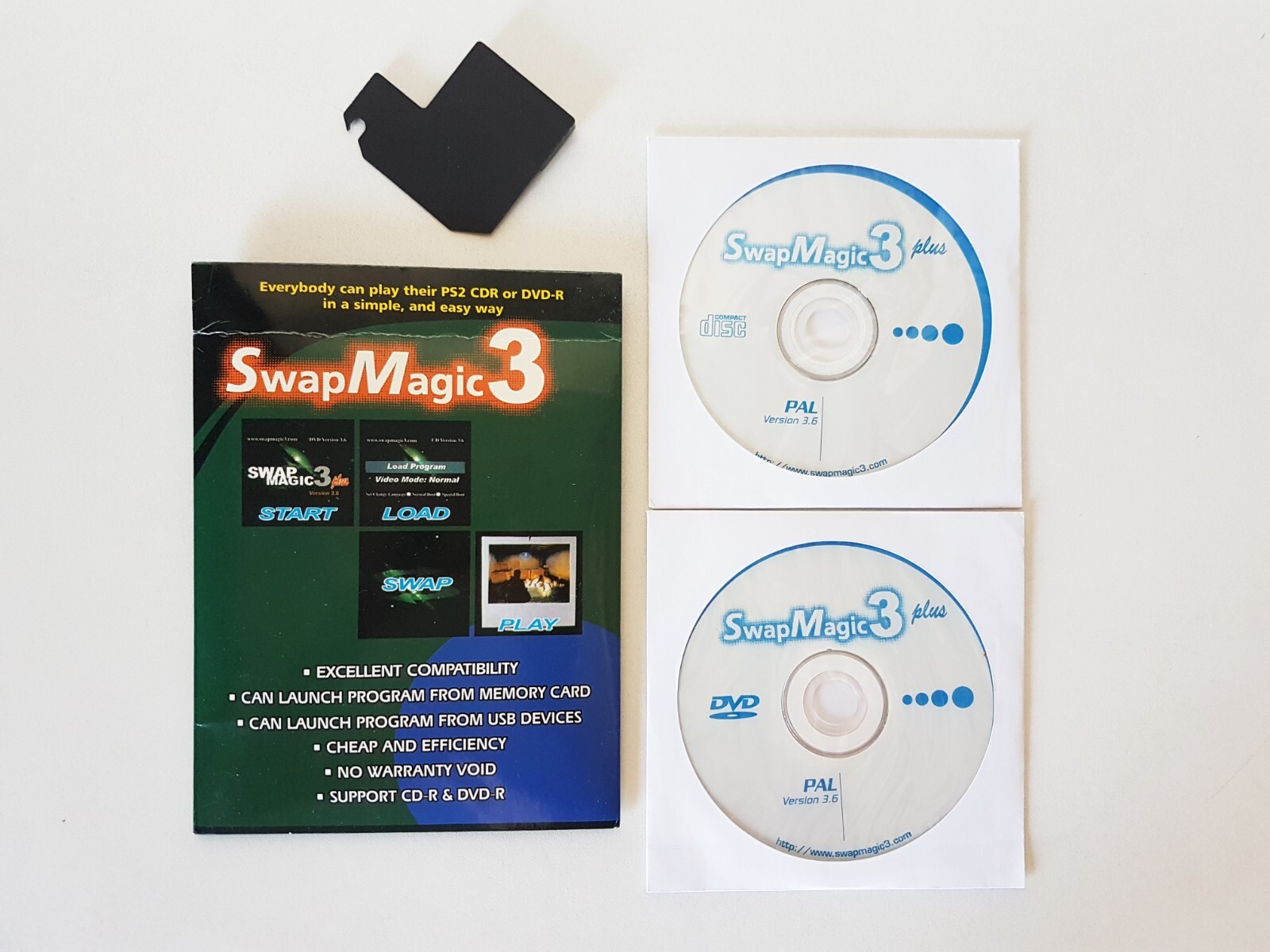 Swap Magic 3 Plus v3.8 CD & DVD PAL PS2 PlayStation 2 Rare