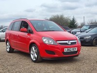 LATE 2012 VAUXHALL ZAFIRA 1.6i 115 EXCLUSIV 5 DOOR 5 SPEED 7 SEATER ULEZ FREE