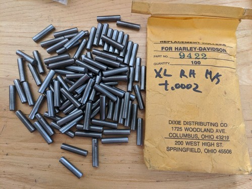 NOS Lot of 100 Dixie Brand Harley Davidson Roller Bearing
