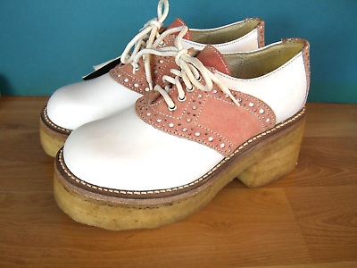 Pink and sale white saddle oxfords