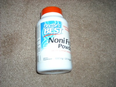 DOCTOR’S BEST Noni Fruit Powder Supplement 650 mg 120 Veggie Caps Exp 5-21