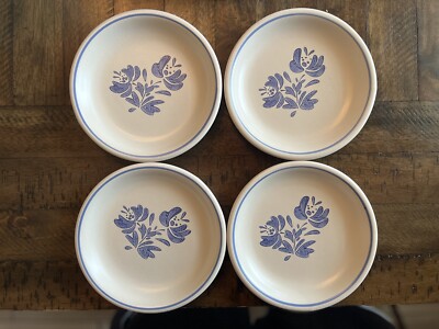 Set Of 4 Vintage Pfaltzgraff Yorktowne Salad Plates / Saucers Approx 6.5'' (B013)
