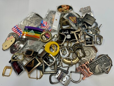 Over 6 pounds of vintage modern Belt buckles Lot Grab Bag Resale Gifts eBay