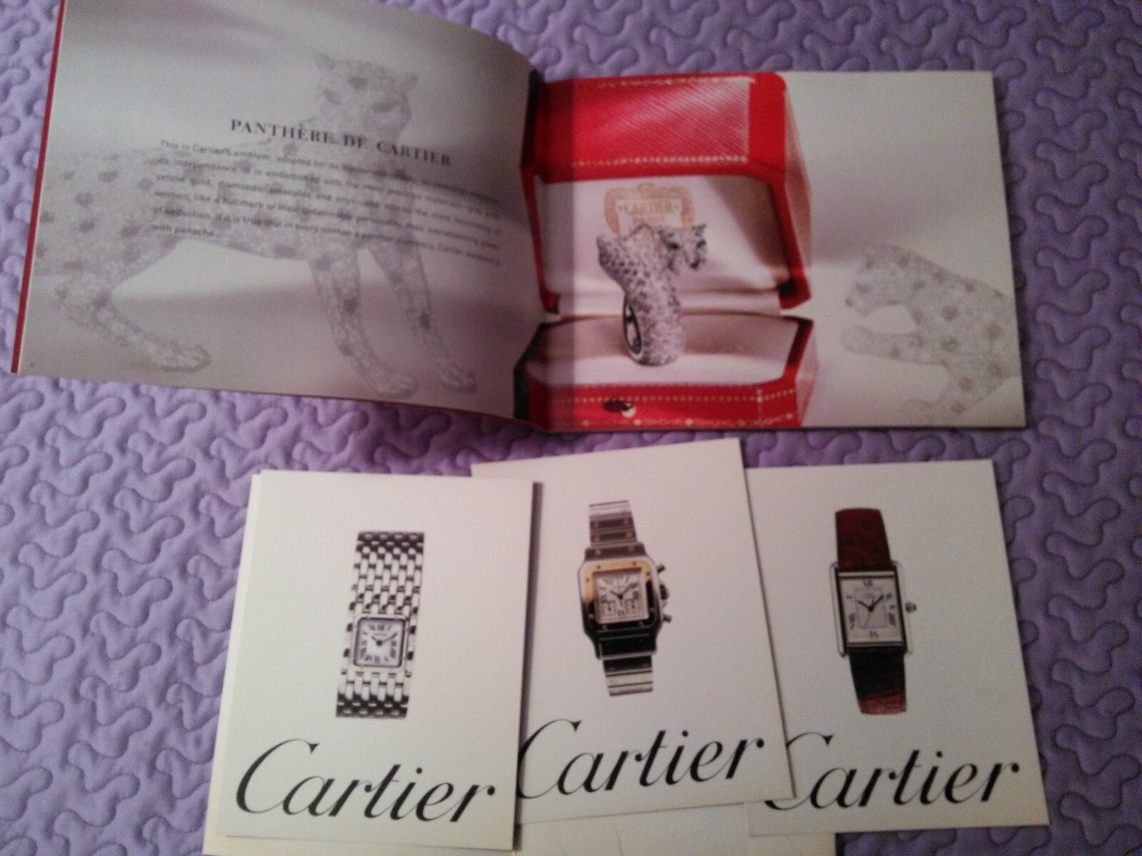 Vintage Cartier Catalog - 90 Pages + Watch Brochures