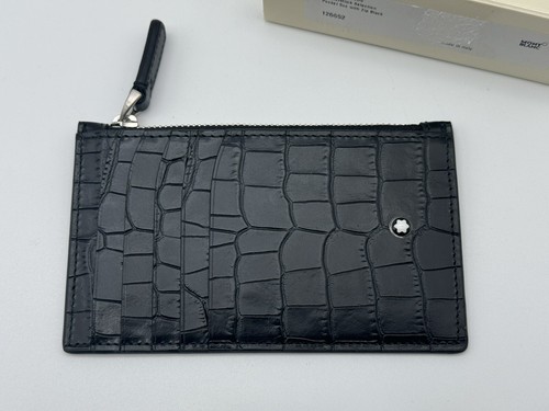 Pre-owned Montblanc Selection Black 5cc Card Holder Wallet Pouch 100% Genuine Rp $395