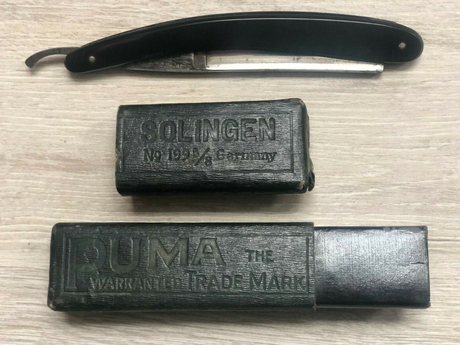  RASIERMESSER SOLINGEN GERMANY PUMA/ZWILLING ANTIK RAZOR ANTIQUE