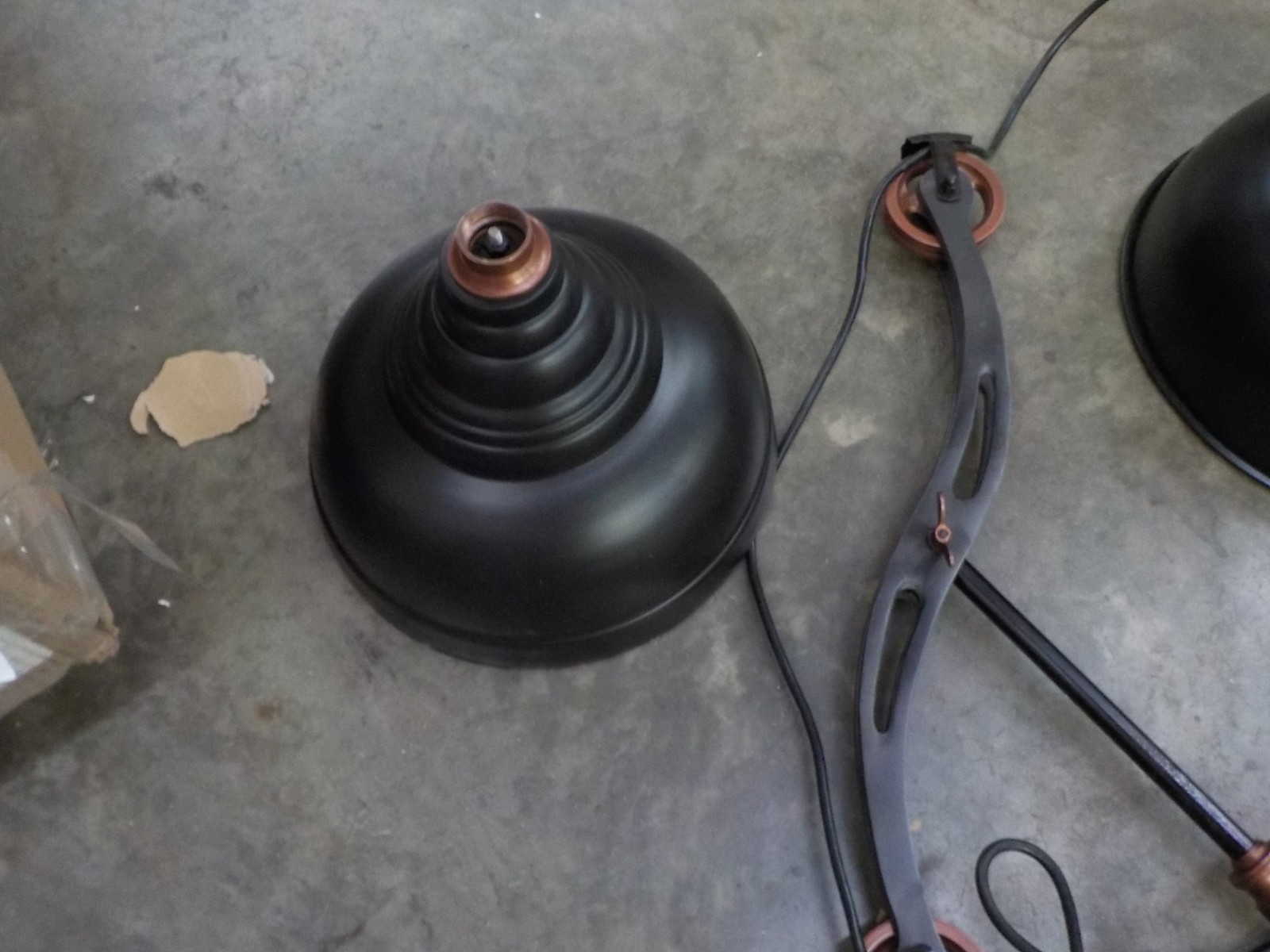 Deco 79 24515 Aluminum pulley adjustable Industrial floor lamp, 77 inch