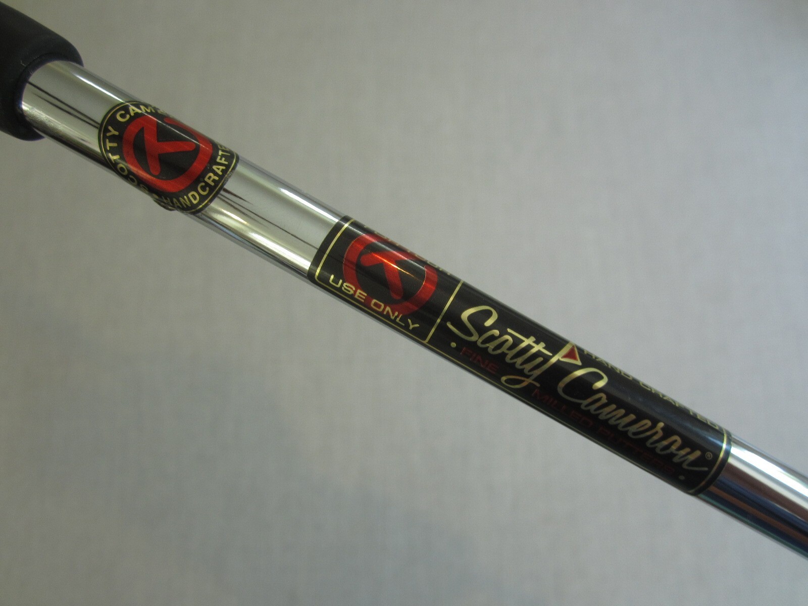 Scotty Cameron TOUR ONLY Putter Shaft & Black CIRCLE T Grip - PLUMBER NECK