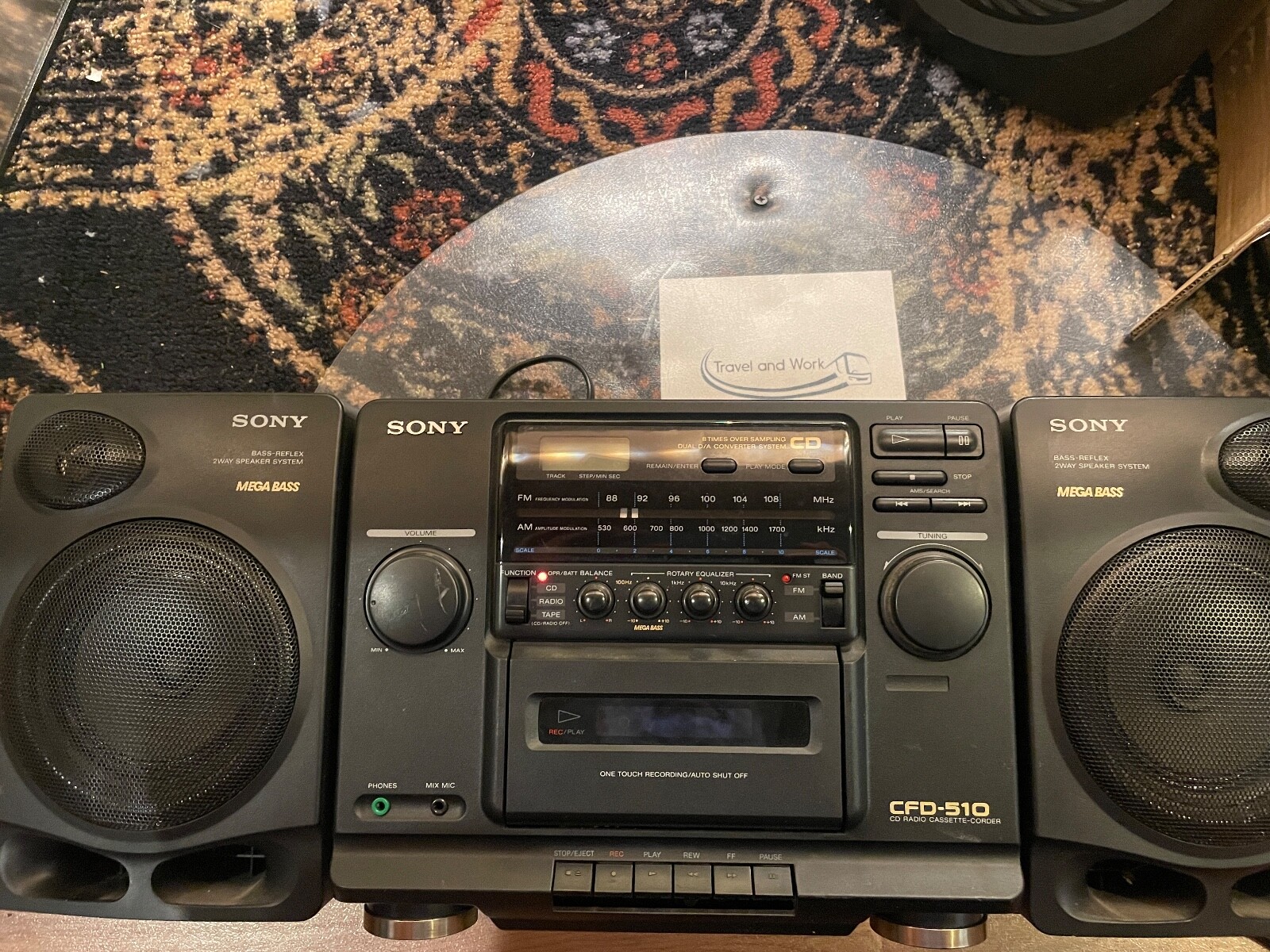 SONY CFD－５１０ ドデカホーン バブルラジカセ Boom Box 美品 Vintage Sony CFD-510 CD Mega Bass Speaker Boombox CD TAPE