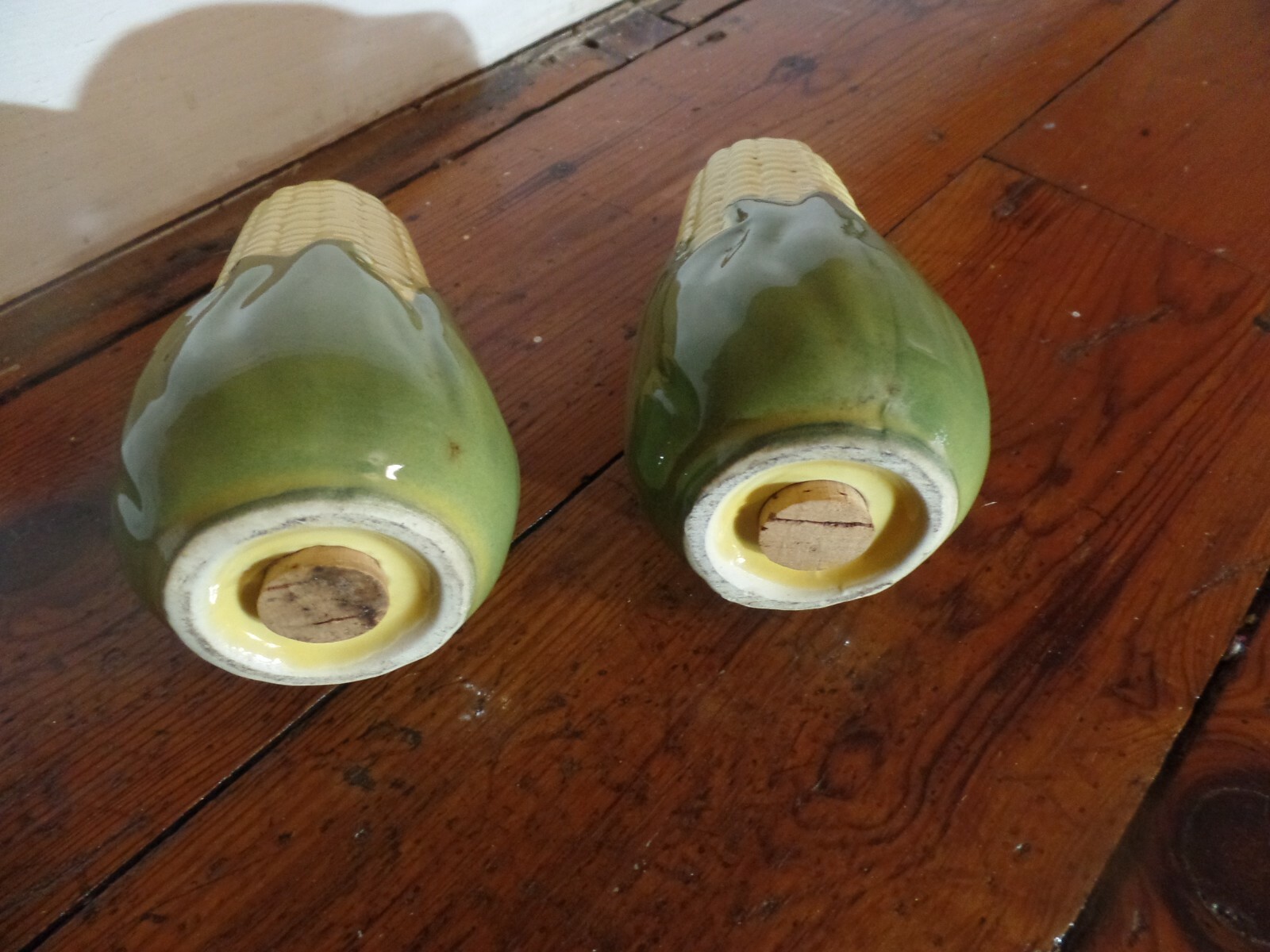 Vintage Salt Pepper Shaker Ear Corn Ceramic 5.5