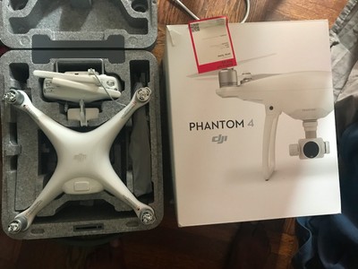 DJI  Phantom 4 Quadcopter  White  PERFECT CONDITION 40ONE FLIGHT41