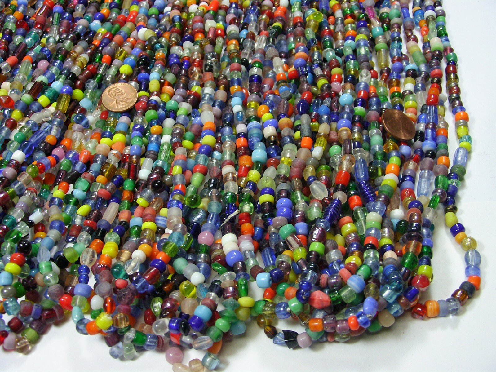 4 Pounds Assorted India Handmade Spacer Glass Beads Wholesale Bulk Lot (TD-71)