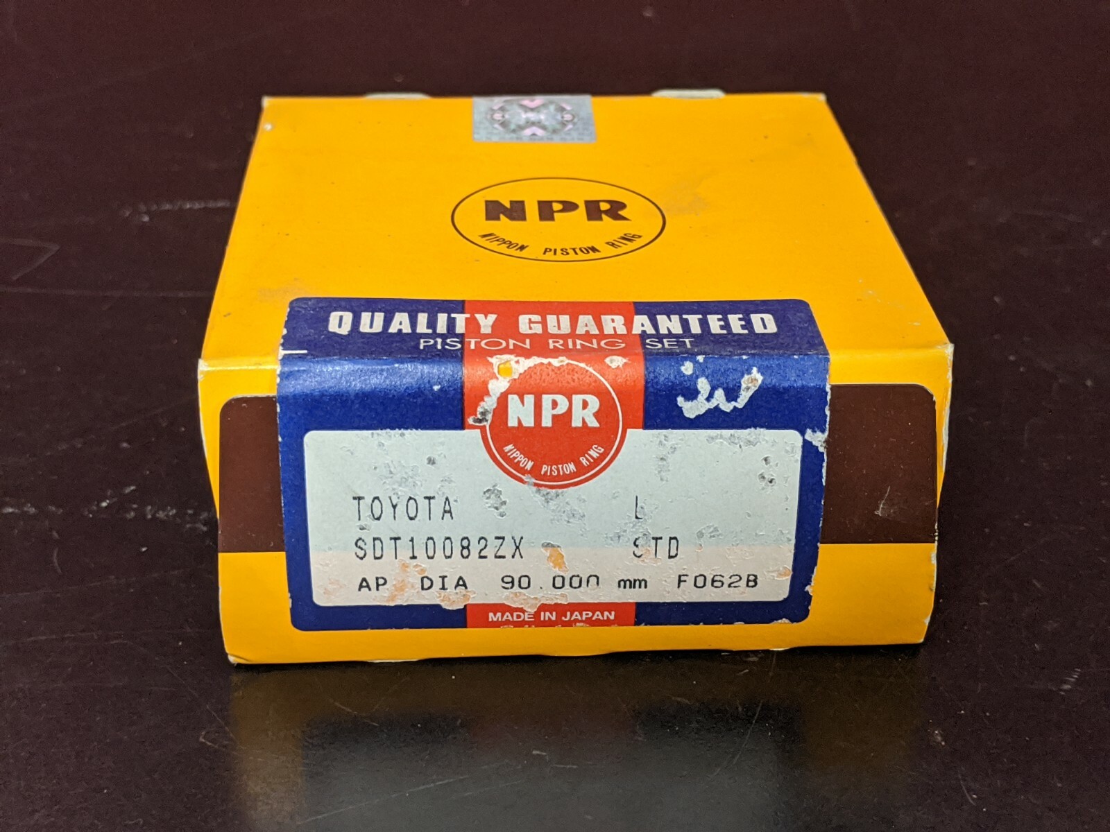 NPR SDT10082ZX STD TOYOTA L AP 90MM F062B PISTON RING SET NPR SDT10082ZX STD TOYOTA L AP 90MM F062B PISTON RING SET