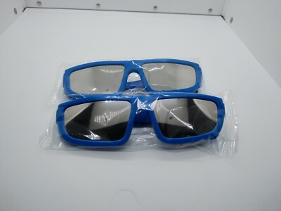 Solar Eclipse Glasses Pack of 2 Sunglasses, Blue, New In Package, Eye Protection
