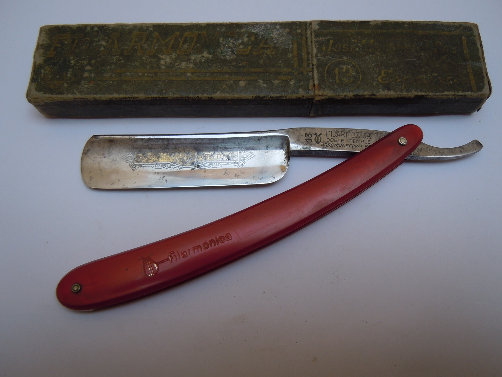 ♥️Doble Temple ♥️フィラーモニカ レザー剃刀 13