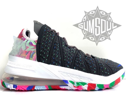 NIKE LEBRON XVIII 18 JAMES GANG MULTI COLOR BLACK PINK 