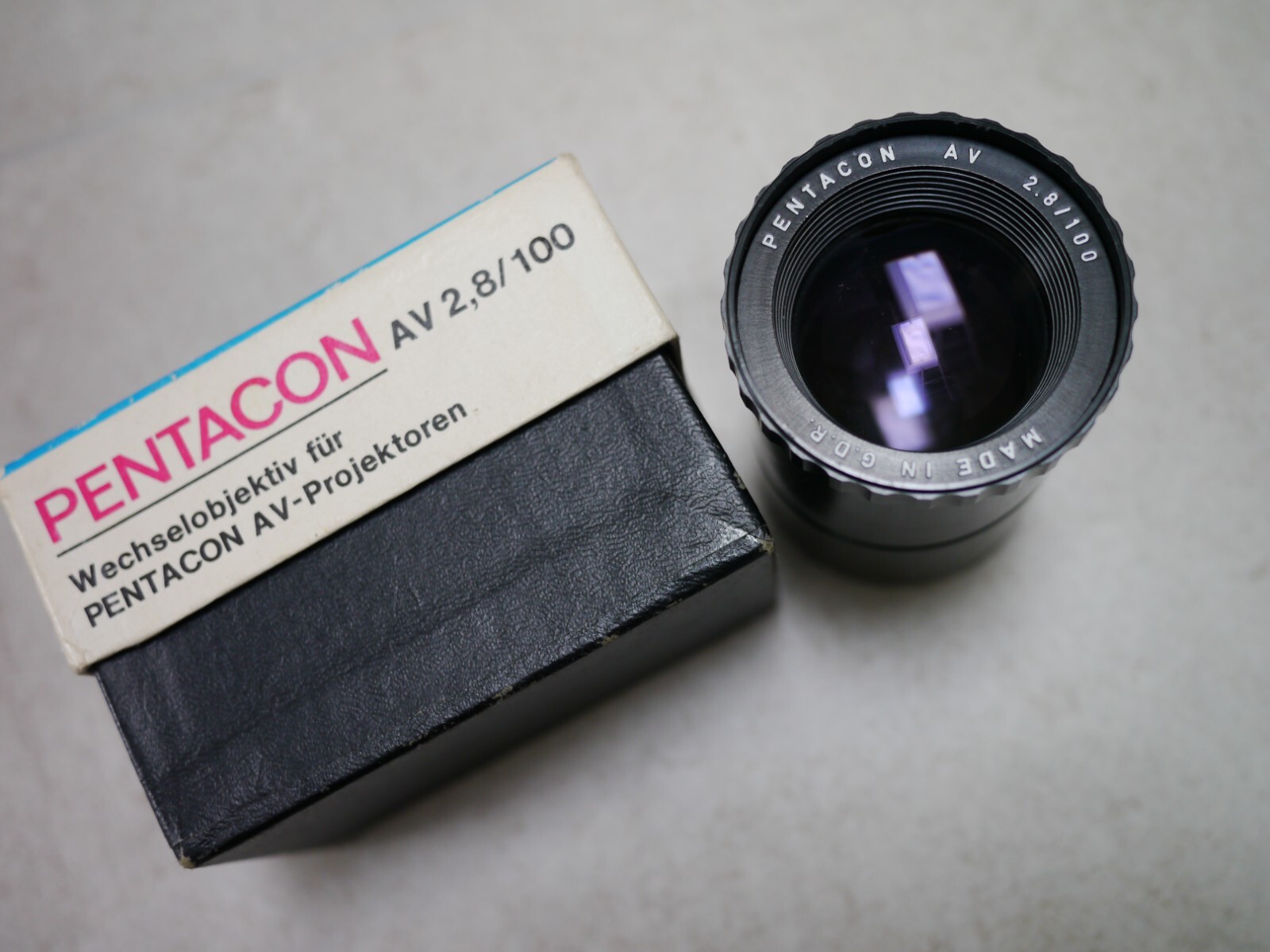 VEB PENTACON AV 100mm F2.8 M42マウント バブルボケレンズ ペンタコン #7/7 32 未使用 バブルボケレンズ Diaplan（Pentacon)80mmM42 M42 MOUNT