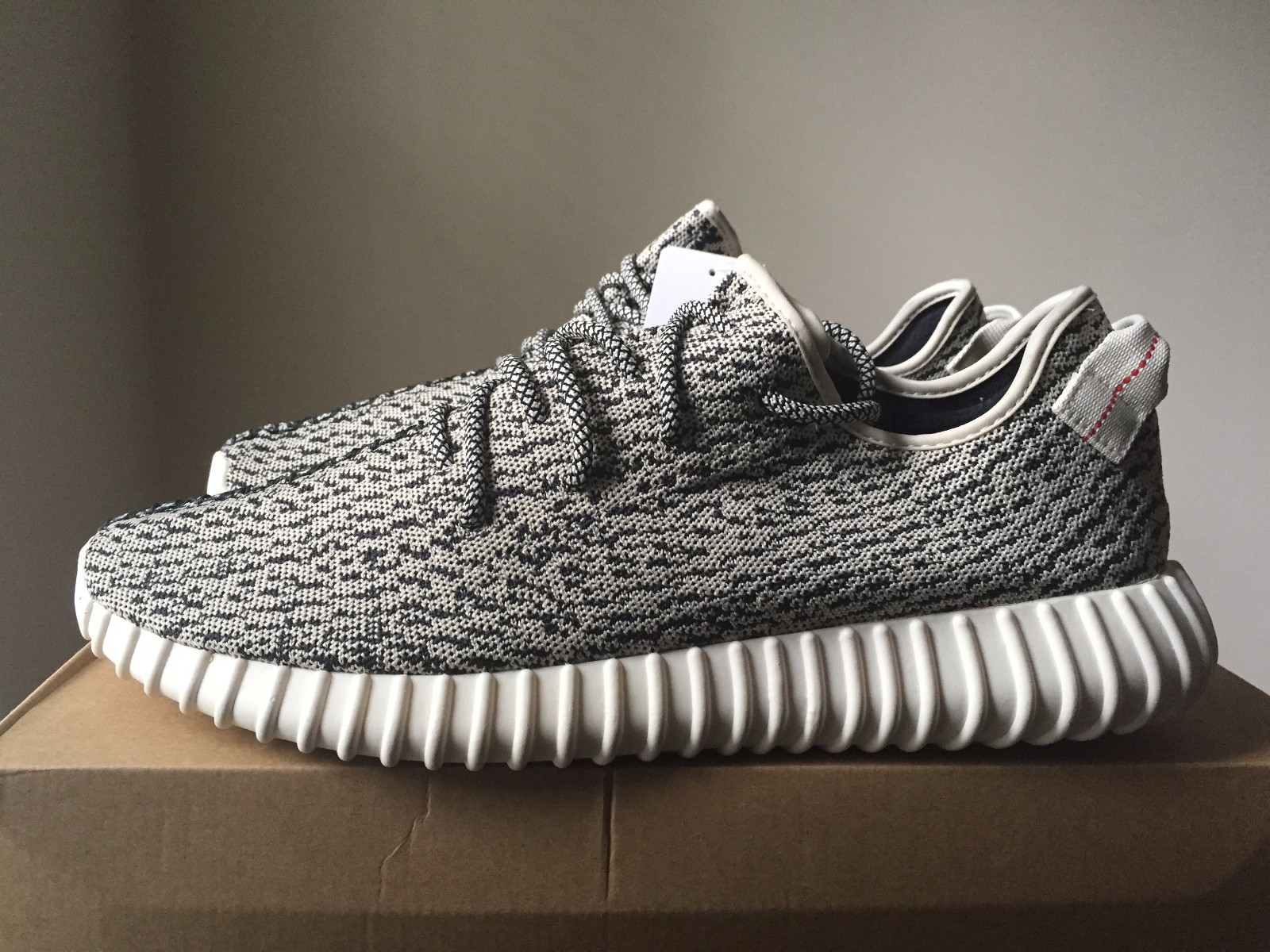 gray and white yeezys