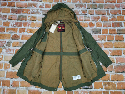 Pre-owned Chevignon Vintage Casual Parka Summer Jacket Coat Olive Green Size: M