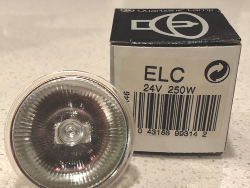 ELC GE Quartzline Lamp 24V 250W Projector Light Bulb NIB! FREE SHIPPING!