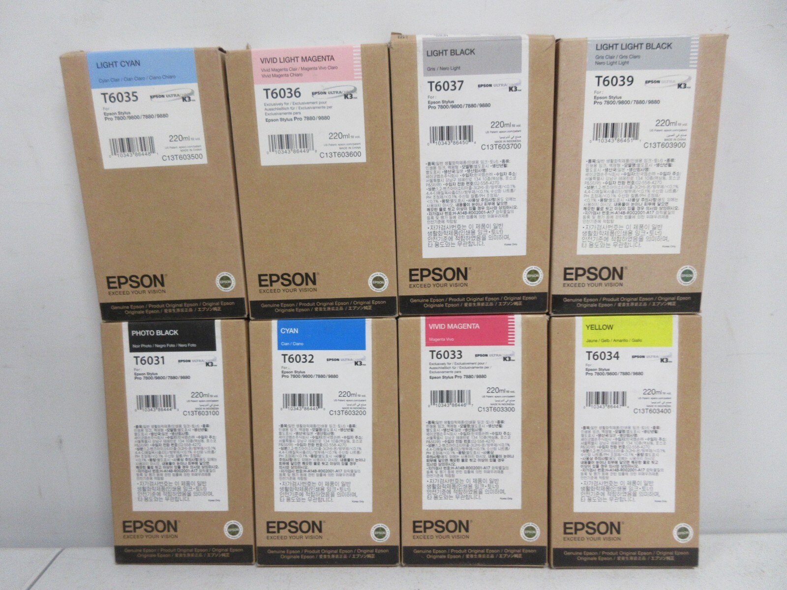 Epson Ink Cartridge T6031 T6032 T6033 T6034 T6035 T6036