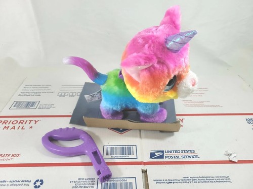 FurReal Walkalots Big Wags Rainbow Unicorn Cat Eyes Toy New Out Of Box