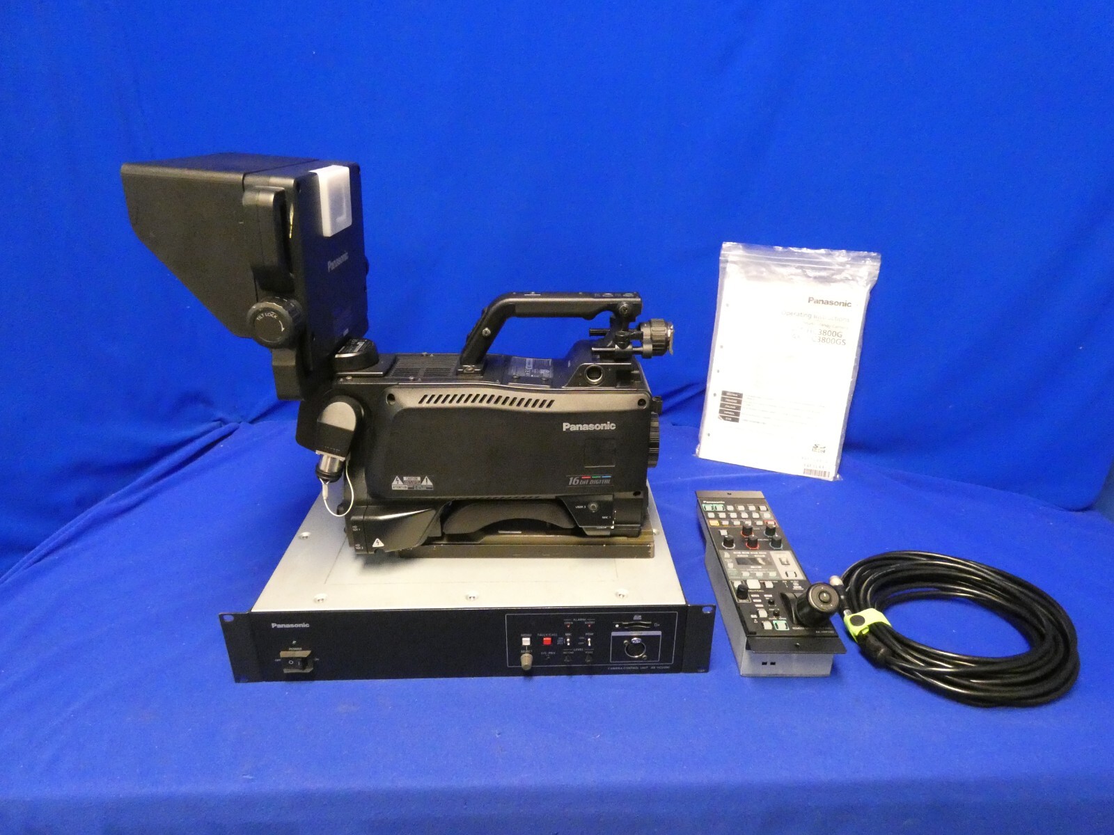 Panasonic AK-HC3800 Studio Camera Chain w/AK-HVF70G, AK